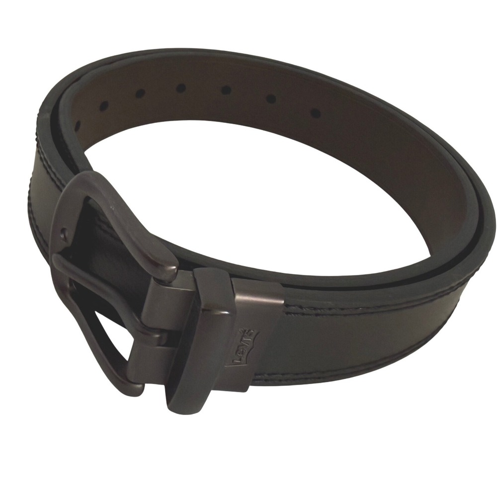 Levis Mens Reversible Belt Black Brown Leather 11LV120067 Size M 34-36